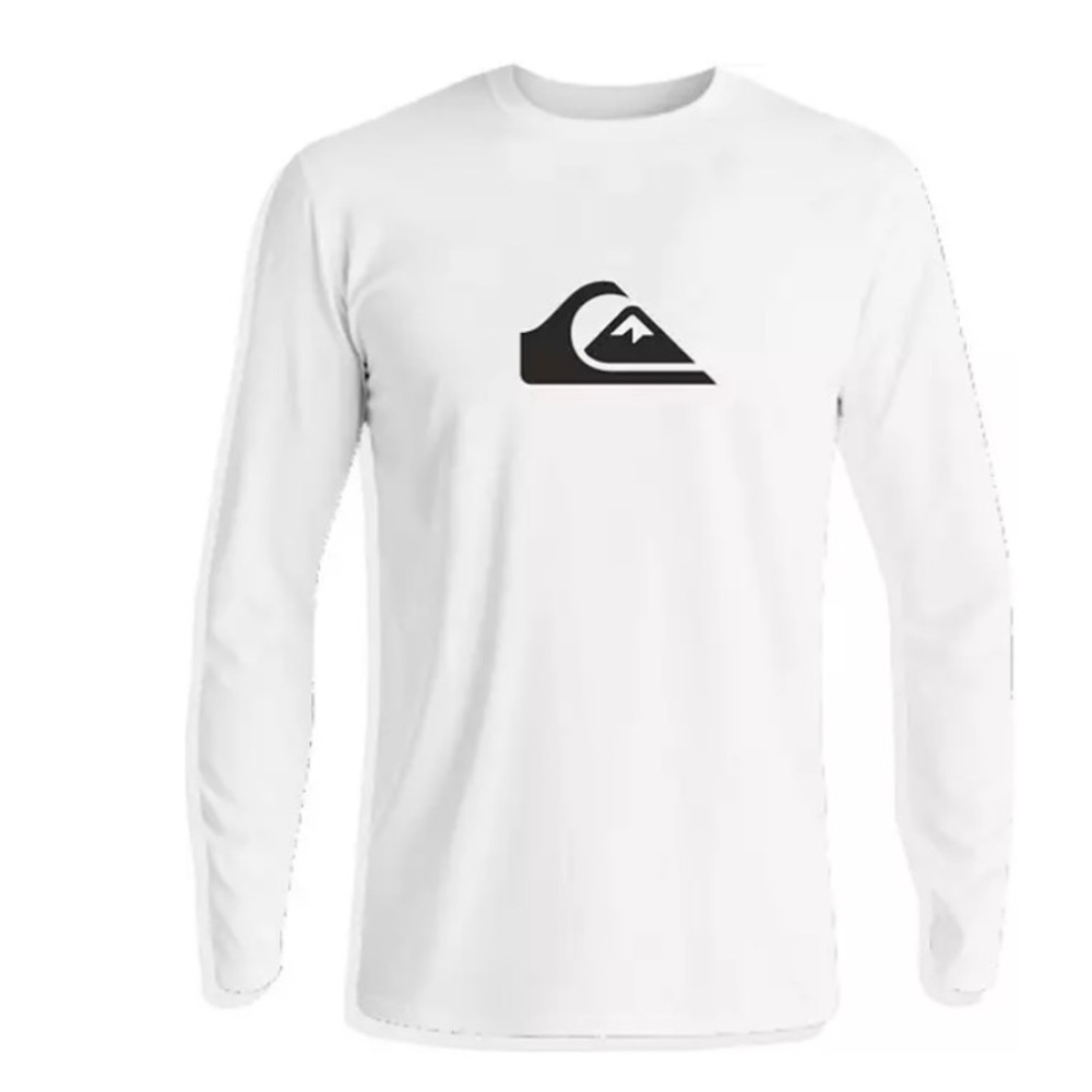 Quiksilver White T-Shirt with Black Logo